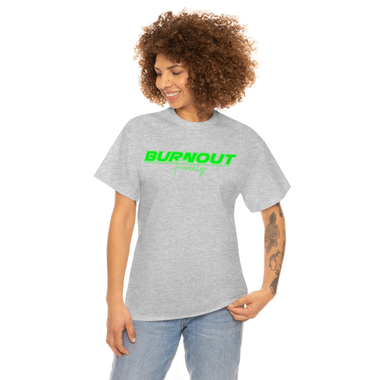 Burnout Family - 'GREEN IS NICE' FLURO