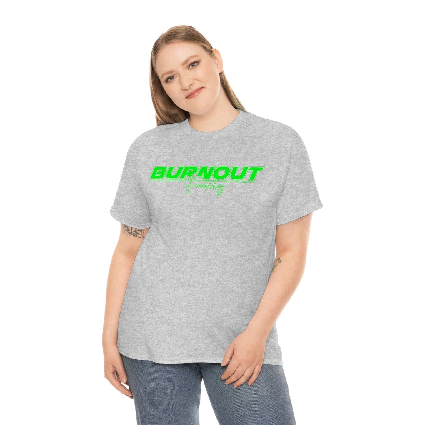 Burnout Family - 'GREEN IS NICE' FLURO